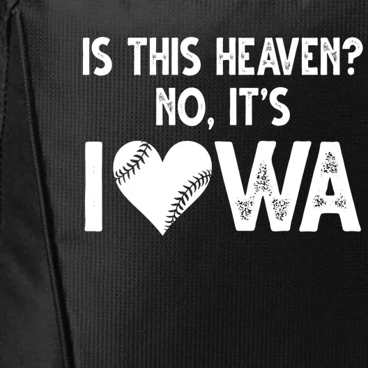 Is This Heaven No It's Iowa Baseball Lover City Backpack