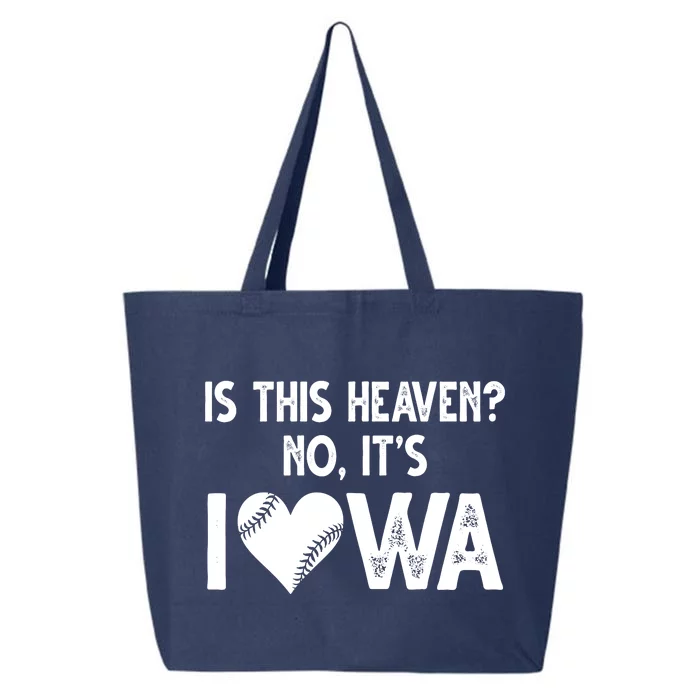 Is This Heaven No It's Iowa Baseball Lover 25L Jumbo Tote