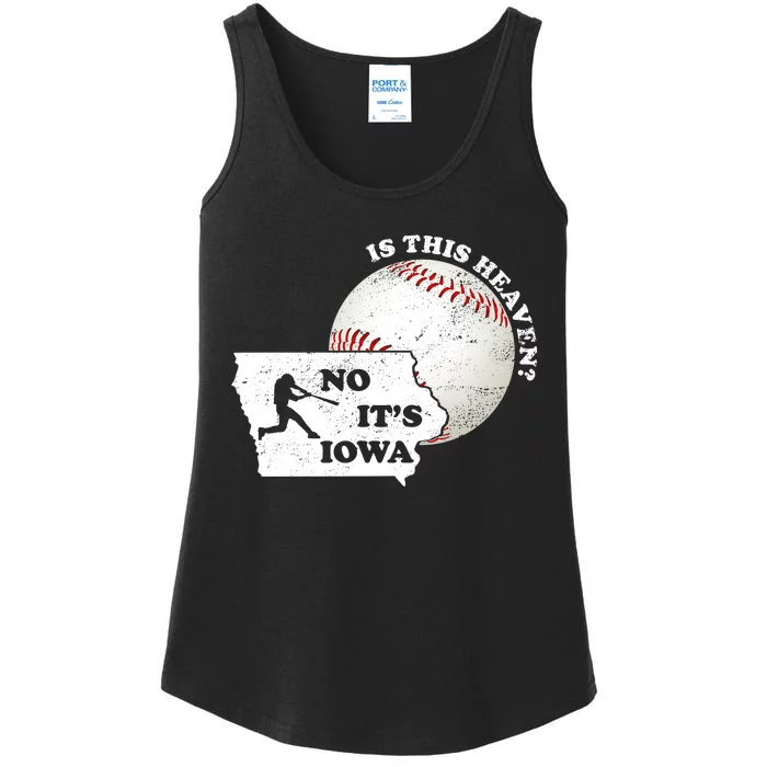 Is This Heaven? No It's Iowa Ladies Essential Tank