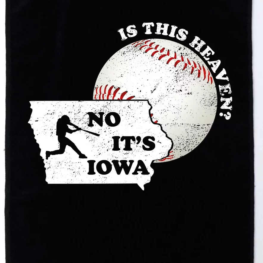 Is This Heaven? No It's Iowa Platinum Collection Golf Towel