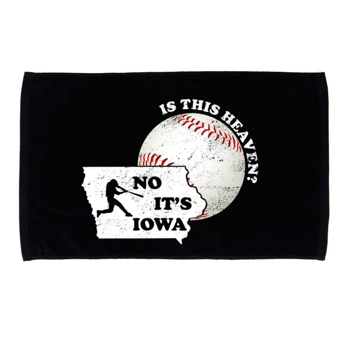 Is This Heaven? No It's Iowa Microfiber Hand Towel