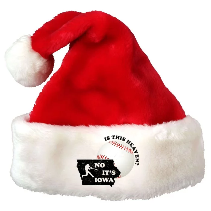 Is This Heaven? No It's Iowa Premium Christmas Santa Hat