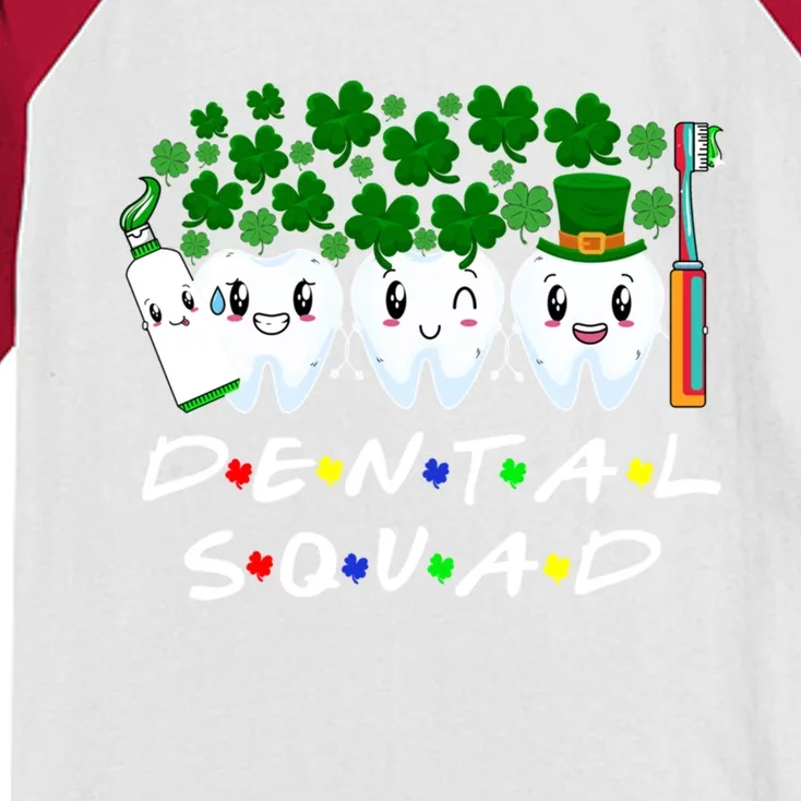 Irish Tooth Hat St Patricks Day Dentist Dental Hygienist Gift Kids Colorblock Raglan Jersey