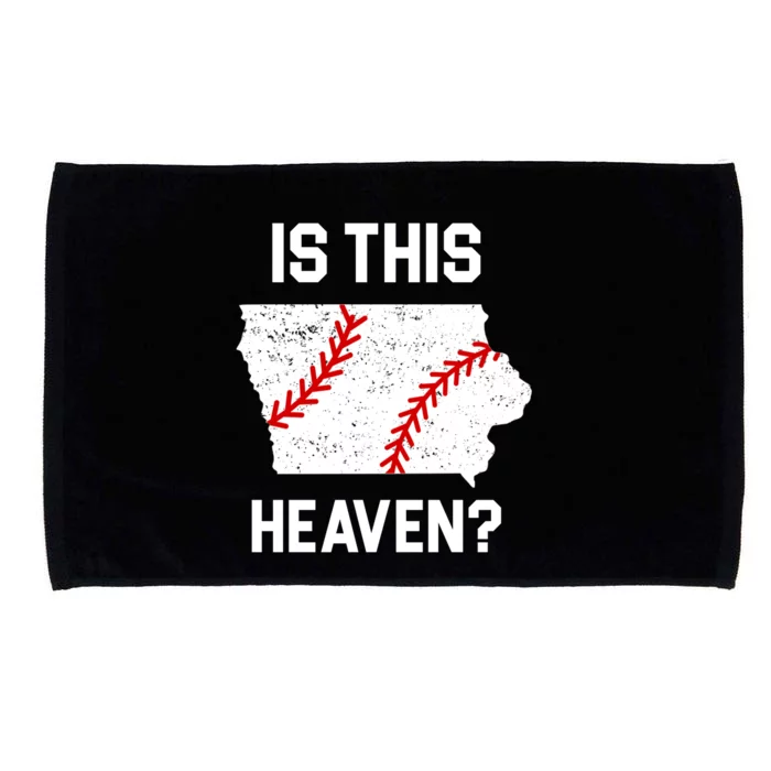 Is This Heaven Iowa Baseball Fan Microfiber Hand Towel