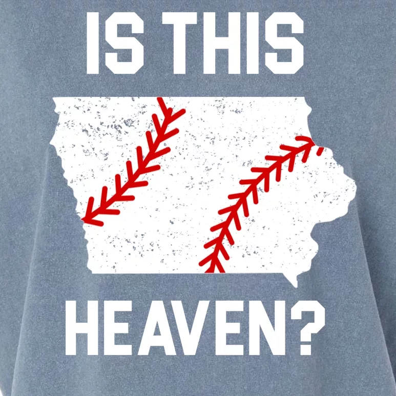 Is This Heaven Iowa Baseball Fan Garment-Dyed Women's Muscle Tee