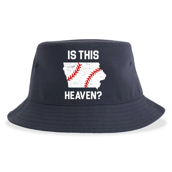 Is This Heaven Iowa Baseball Fan Sustainable Bucket Hat