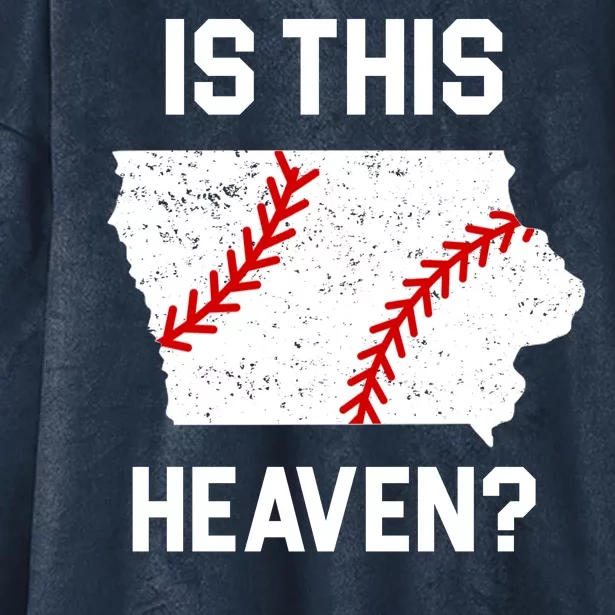 Is This Heaven Iowa Baseball Fan Hooded Wearable Blanket