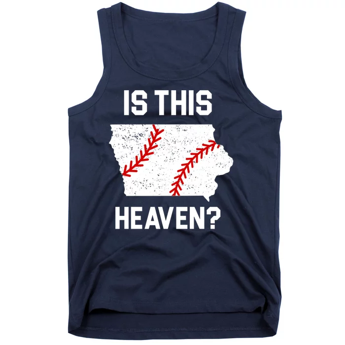 Is This Heaven Iowa Baseball Fan Tank Top