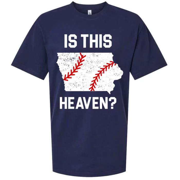 Is This Heaven Iowa Baseball Fan Sueded Cloud Jersey T-Shirt