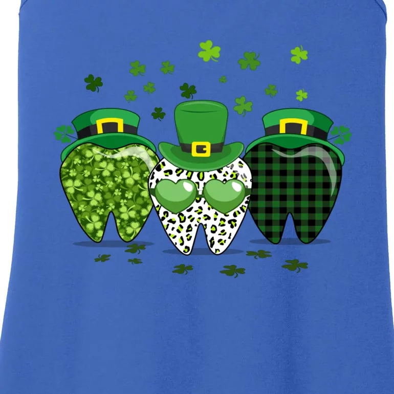 Irish Tooth Hat St Patricks Day Dentist Dental Hygienist Funny Gift Ladies Essential Tank