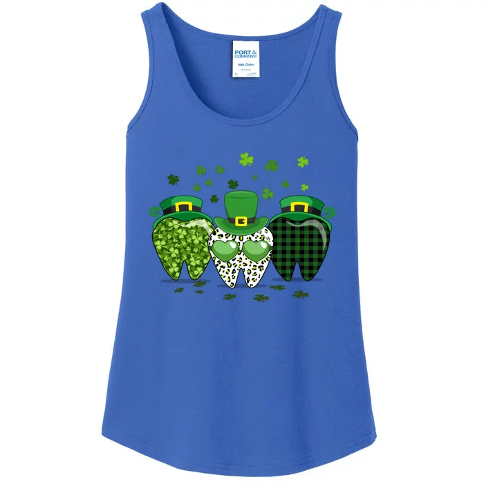 Irish Tooth Hat St Patricks Day Dentist Dental Hygienist Funny Gift Ladies Essential Tank