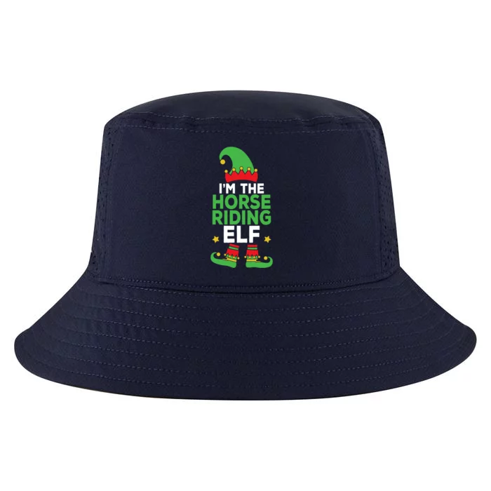 IM The Horse Riding Elf Family Holiday Matching Christmas Gift Cool Comfort Performance Bucket Hat