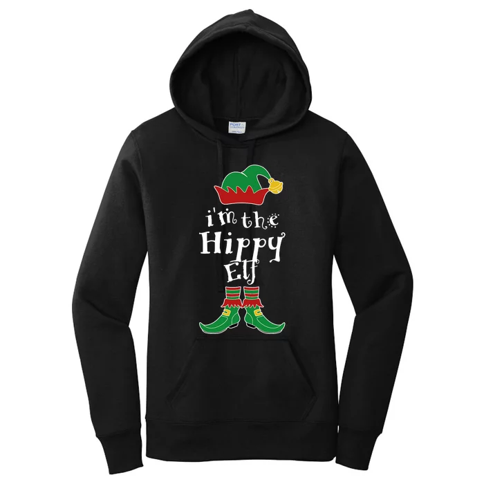 Im The Hippy Elf Family Matching Funny Women's Pullover Hoodie