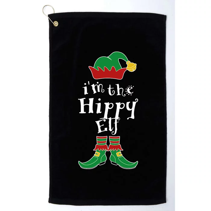 Im The Hippy Elf Family Matching Funny Platinum Collection Golf Towel