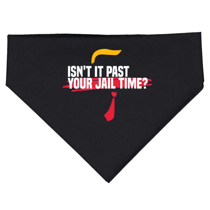 isn't it past your jail time USA-Made Doggie Bandana