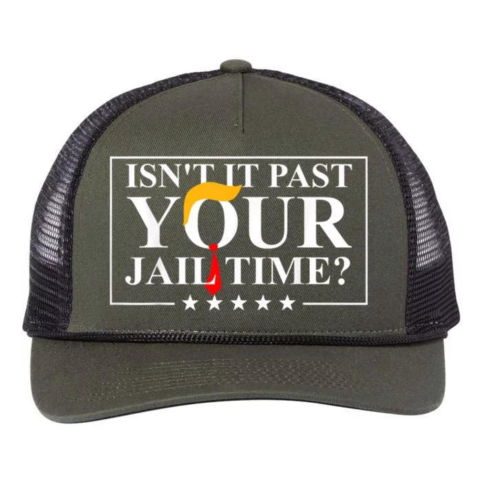 isn't it past your jail time Retro Rope Trucker Hat Cap