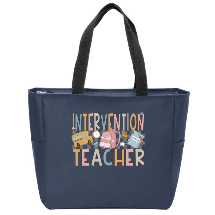 Intervention Teacher Zip Tote Bag