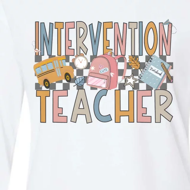 Intervention Teacher Womens Cotton Relaxed Long Sleeve T-Shirt