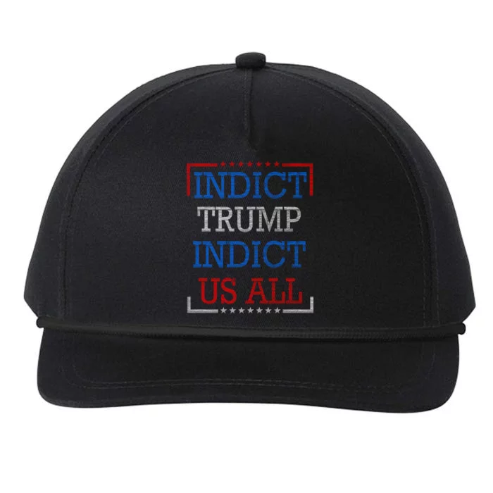 Indict Trump Indict Us All Support President Trump Snapback Five-Panel Rope Hat