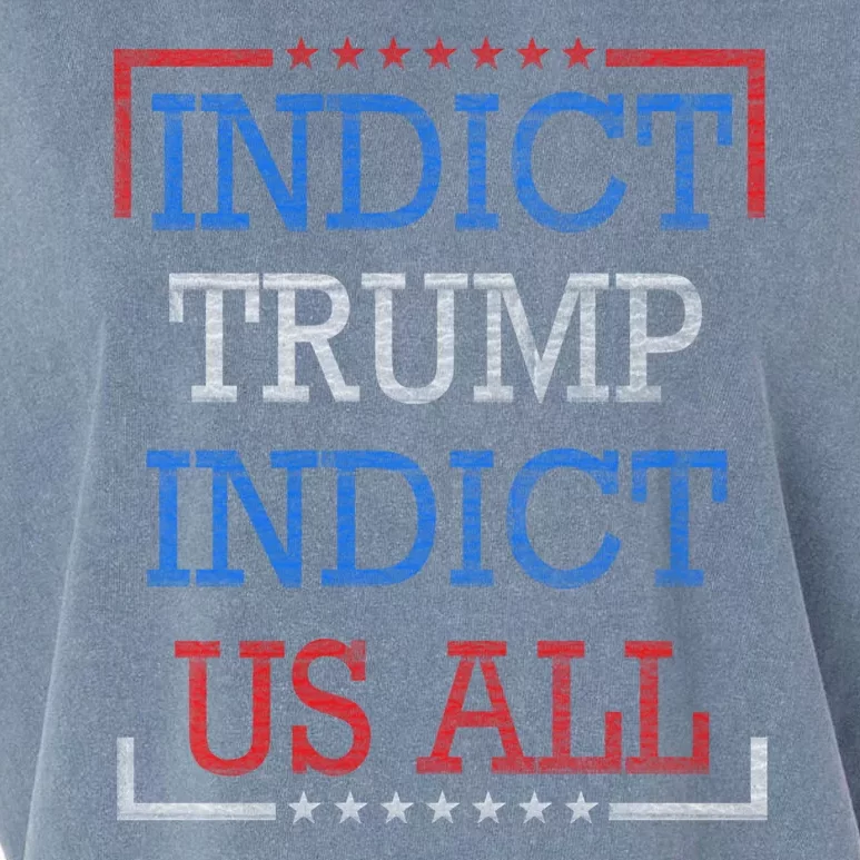 Indict Trump Indict Us All Support President Trump Garment-Dyed Women's Muscle Tee