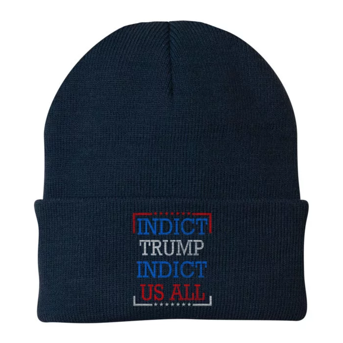 Indict Trump Indict Us All Support President Trump Knit Cap Winter Beanie