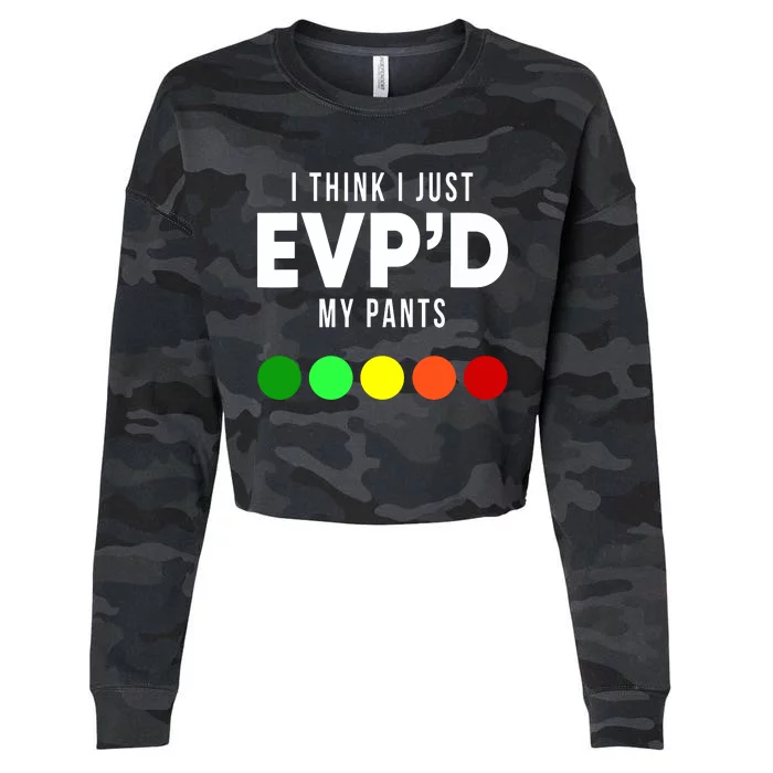 I Think I Just EVP'd My Pants Funny EVP Ghost Hunting Hunter Cropped Pullover Crew