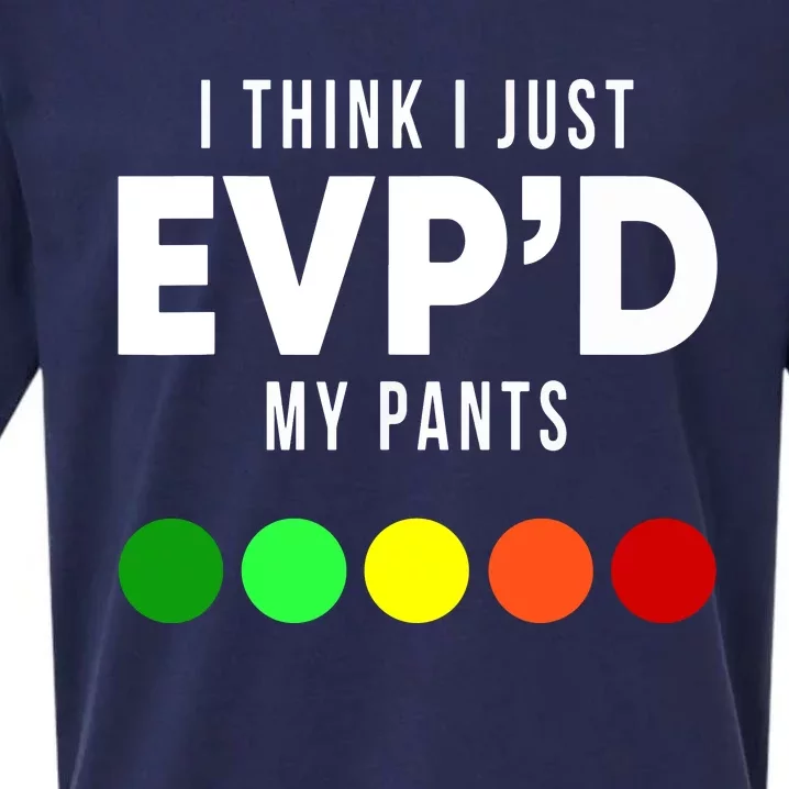 I Think I Just EVP'd My Pants Funny EVP Ghost Hunting Hunter Sueded Cloud Jersey T-Shirt