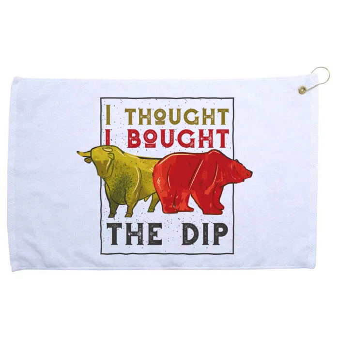 I Thought I Bought The Dip Bitcoin Grommeted Golf Towel