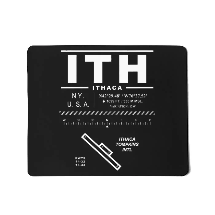 Ithaca Tompkins International Airport New York Ith Mousepad