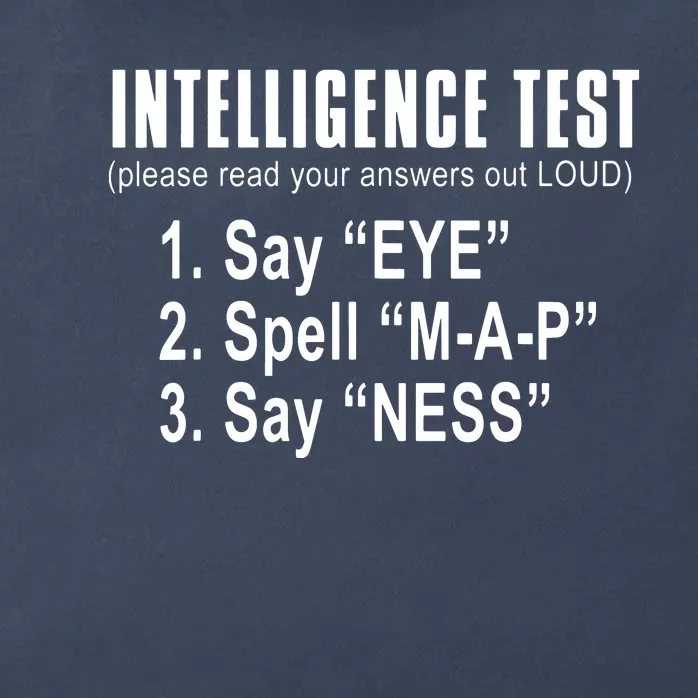 Intelligence Test Zip Tote Bag