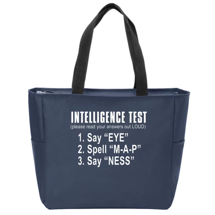 Intelligence Test Zip Tote Bag