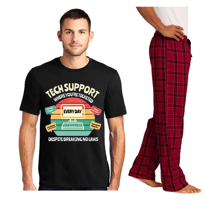 Information Technology I T Department Funny Tech Support Pajama Set