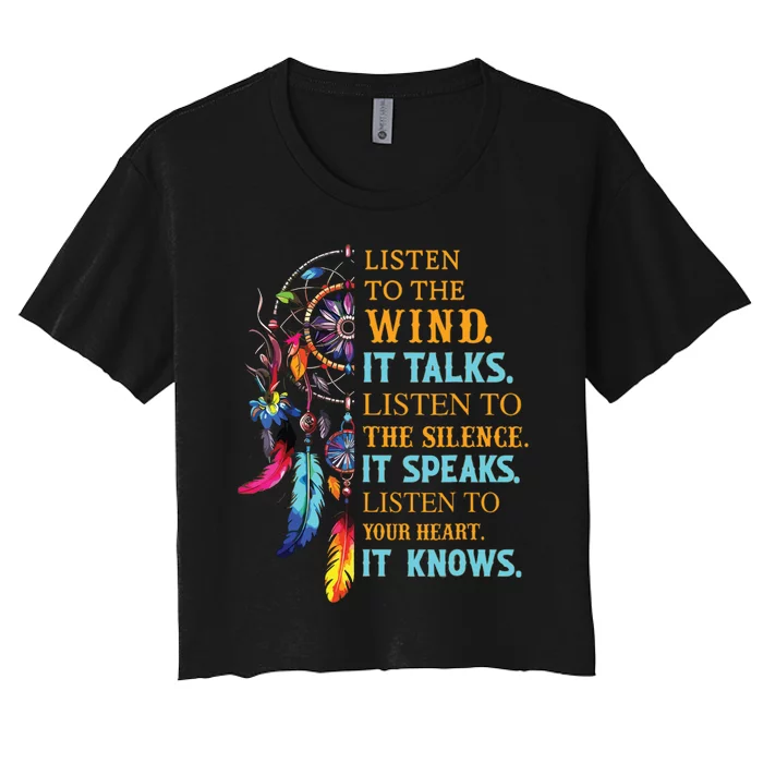 It Talks It Speaks It Knows Women's Crop Top Tee