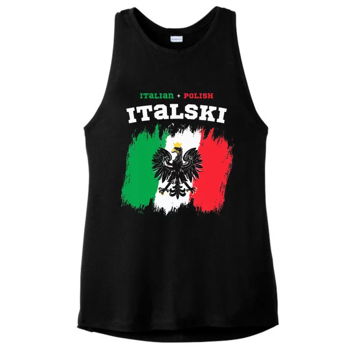 Italski the Italian Polish Hybrid Ladies Tri-Blend Wicking Tank