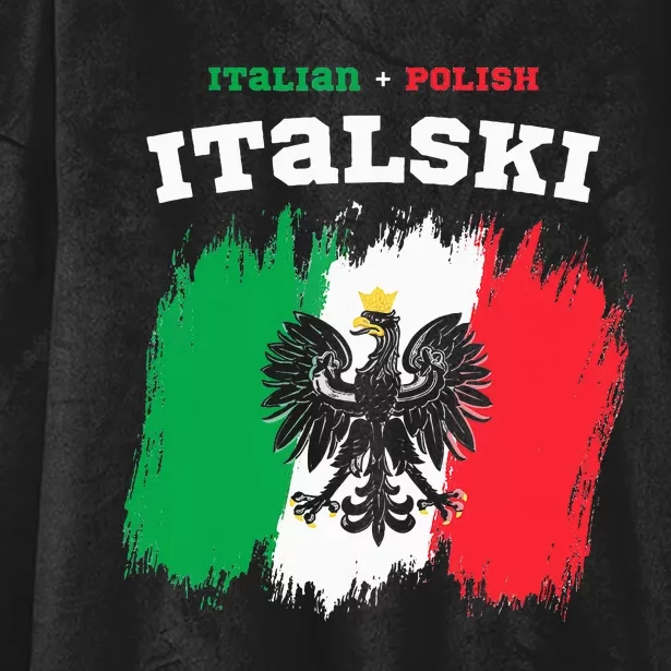 Italski the Italian Polish Hybrid Hooded Wearable Blanket