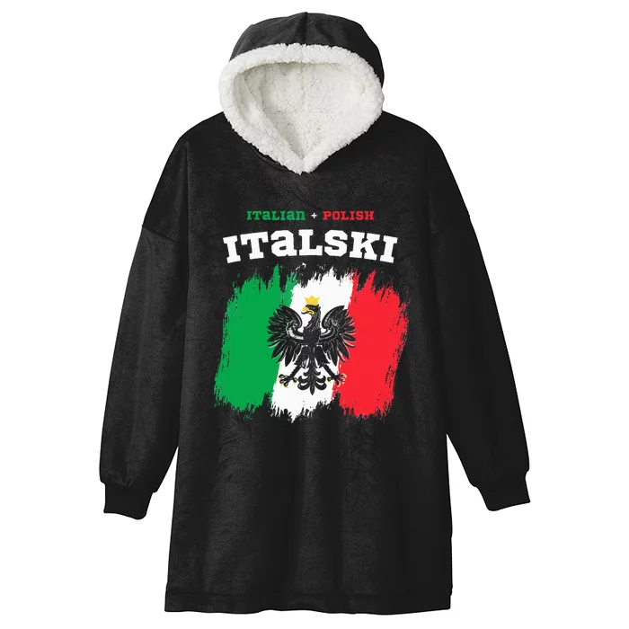 Italski the Italian Polish Hybrid Hooded Wearable Blanket