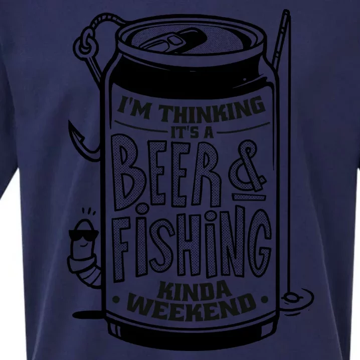 I'm Thinking It's A Beer And Fishing Kinda Weekend Sueded Cloud Jersey T-Shirt