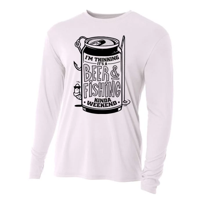 I'm Thinking It's A Beer And Fishing Kinda Weekend Cooling Performance Long Sleeve Crew