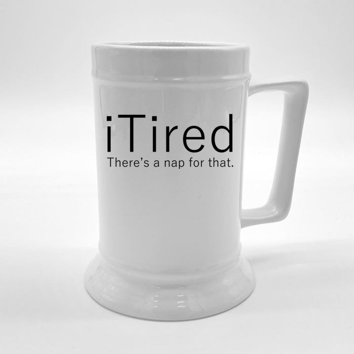 iTired Nap For That Front & Back Beer Stein