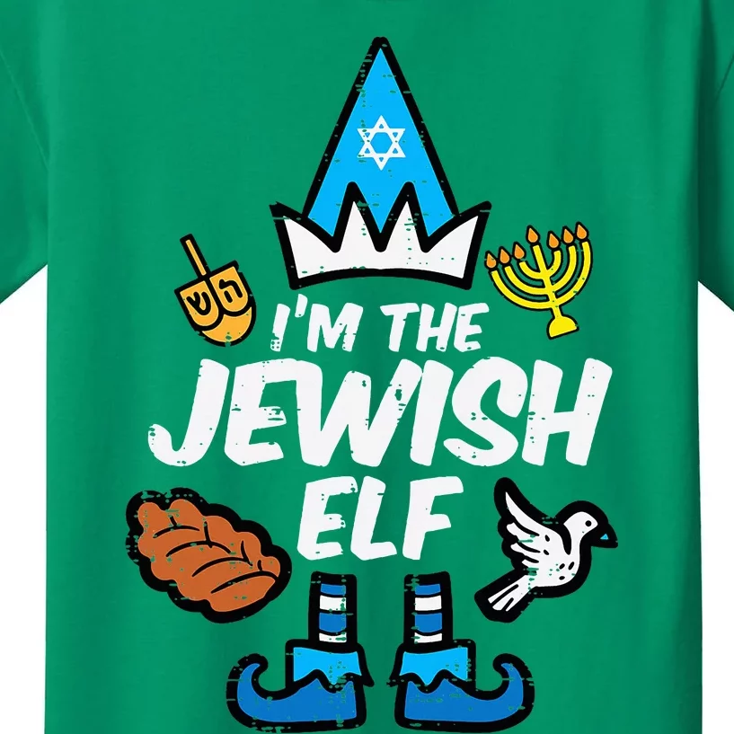 Im The Jewish Elf Family Hanukkah Chanukah Kids T-Shirt