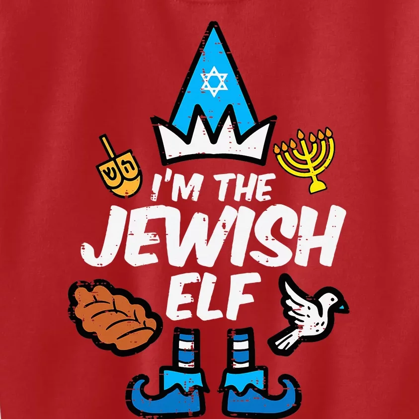 Im The Jewish Elf Family Hanukkah Chanukah Kids Sweatshirt