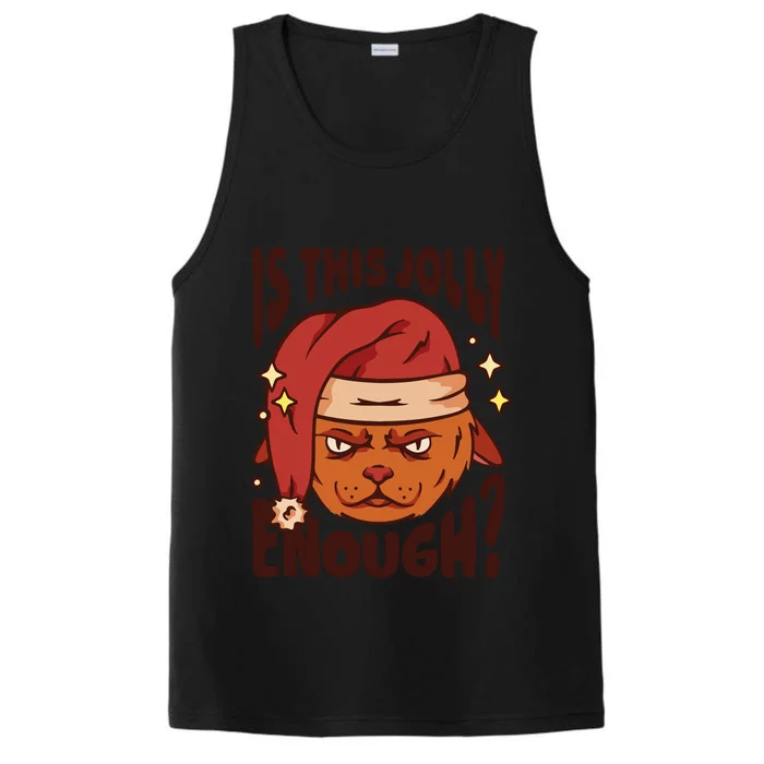 Is This Jolly Enough Anti Christmas Performance Tank