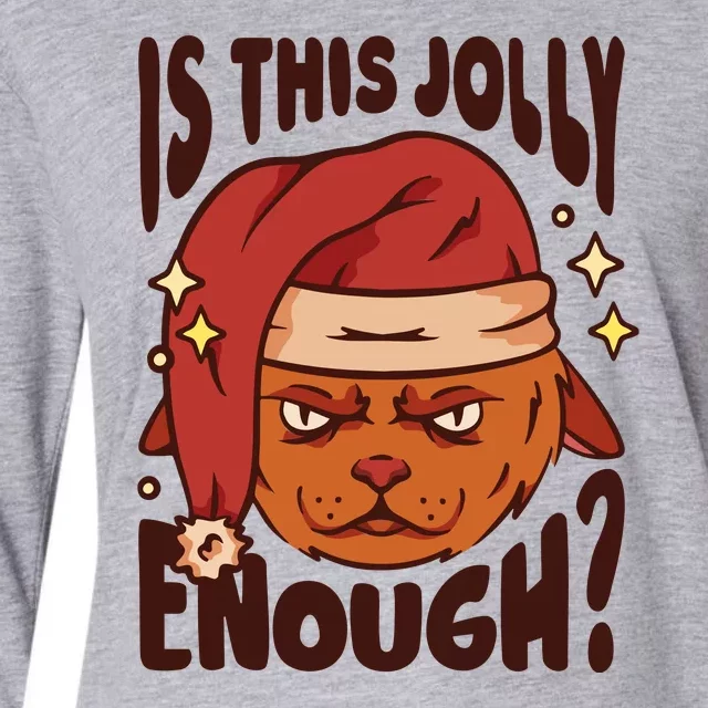 Is This Jolly Enough Anti Christmas Womens Cotton Relaxed Long Sleeve T-Shirt