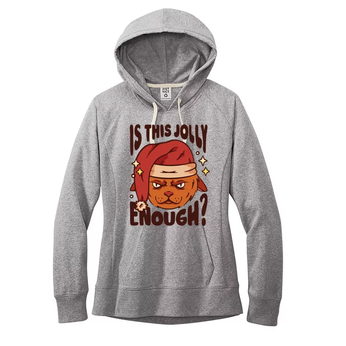 Is This Jolly Enough Anti Christmas Women's Fleece Hoodie