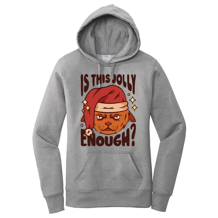 Is This Jolly Enough Anti Christmas Women's Pullover Hoodie