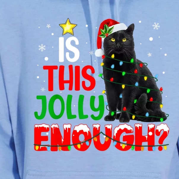 Is This Jolly Enough Funny Cat Xmas Tree Unisex Surf Hoodie