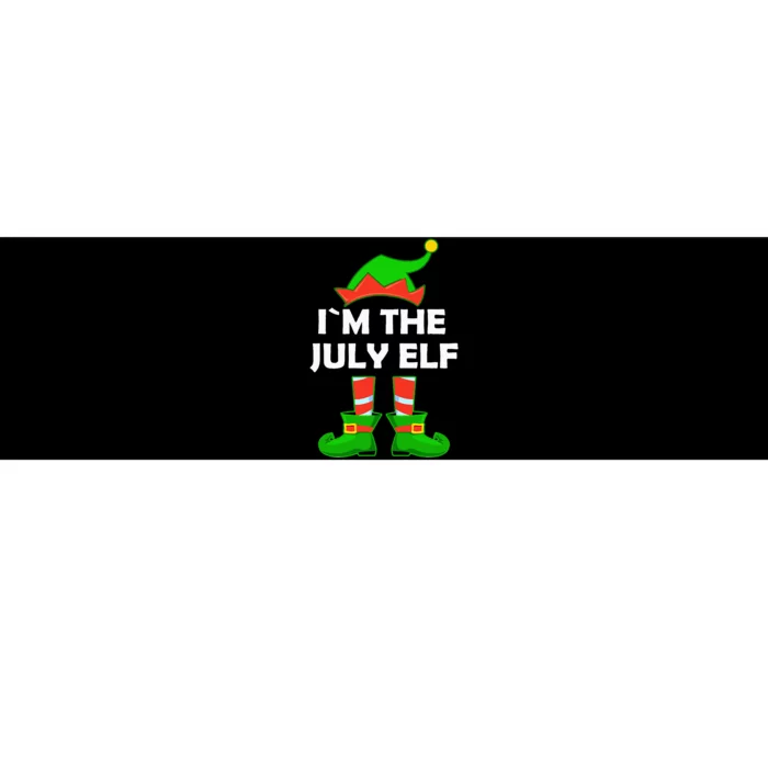 I'm The July Elf Christmas In July Bumper Sticker