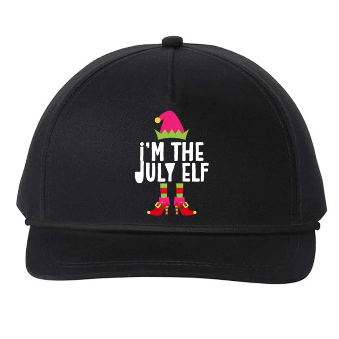 I'm The July Elf Matching Christmas Costume Snapback Five-Panel Rope Hat