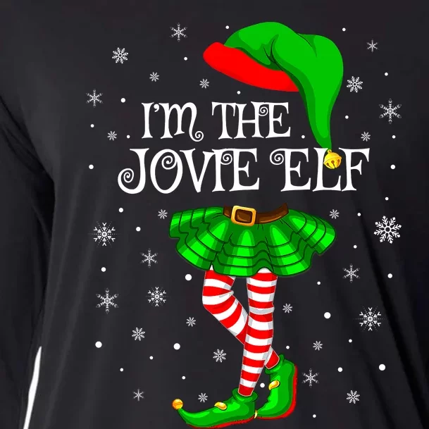 I'm the Jovie Elf Funny Ugly Christmas Apparel Cooling Performance Long Sleeve Crew