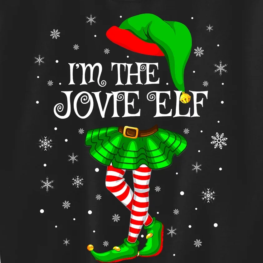 I'm the Jovie Elf Funny Ugly Christmas Apparel Kids Sweatshirt